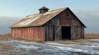 Rustic Red Barn - Stunning Ultra, rustic barn, red barn, barn, Rustic, countryside HD wallpaper