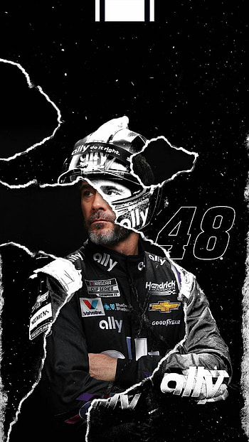 Jimmie Johnson, NASCAR champion, Motorsports tribute, Famous racer HD phone wallpaper