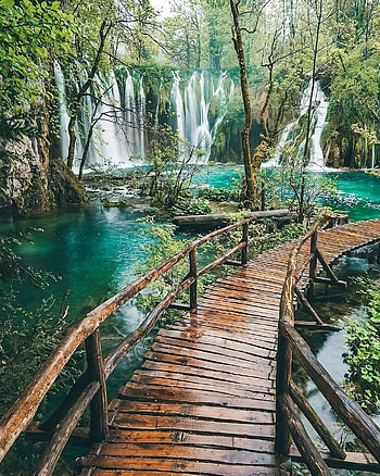 Plitvice Croatia, green, natural_landscape HD phone wallpaper