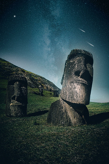 Moai head, Fascinating sculptures, Intriguing symbols, Polynesian mythology HD phone wallpaper