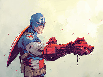 Captain America Suit Cool Artwork, captain-america, artwork, artist, digital-art, superheroes, artstation HD wallpaper
