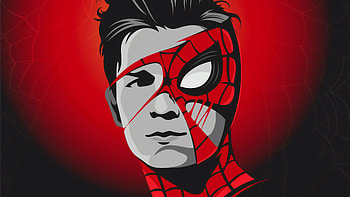 Tom Holland Mask , spiderman, tom-holland, superheroes, mask, dribbble HD wallpaper
