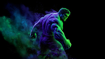 Marvel Hulk Avenger In Action, hulk, superheroes, artwork, art, digital-art, ai HD wallpaper