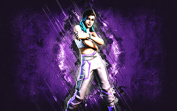 Fortnite White Melody Maverick Skin, Fortnite, main characters, purple stone background, White Melody Maverick, Fortnite skins, White Melody Maverick Skin, White Melody Maverick Fortnite, Fortnite characters HD wallpaper