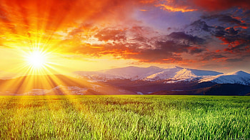 Countryside, Sun HD wallpaper