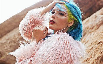 Halsey, hoot, American singer, Celebrity portrait HD wallpaper