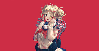 Himiko Toga, Boku no Hero Academia, yellow eyes HD wallpaper