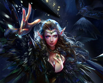 Fantasy Girl, fantasy, art, dark, woman HD wallpaper
