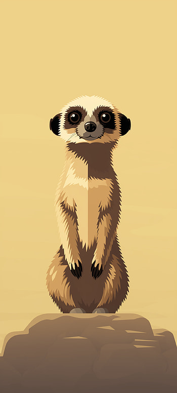 Majestic Meerkat, Animal HD phone wallpaper