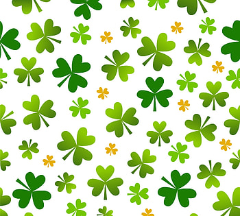 Pattern, white, green, clover, texture, st patrick, orange, trifoi HD wallpaper
