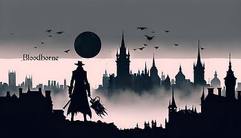 Bloodborne Hunter, hunter, dream, silhouette, video game, Bloodborne HD wallpaper