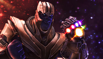 Thanos Destiny Still Arrived, thanos, digital-art, superheroes, supervillain, deviantart HD wallpaper