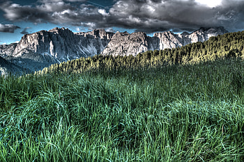 Nature, Grass, Mountains, r HD wallpaper