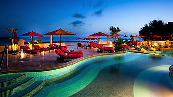 Resort, island, pool, cayman HD wallpaper