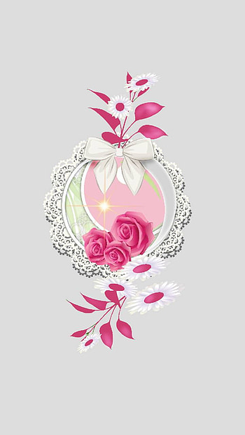 Pink Rose Design, flower, rose, artistic, design HD phone wallpaper