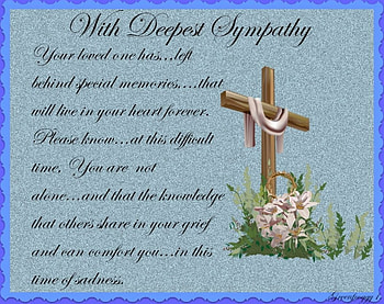 WITH DEEPEST SYMPATHY....FOR CONRAD..''BILLBOWL'', DEEPEST, SYMPATHY, WITH, CREATION HD wallpaper