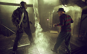 Freddy Vs Jason, freddy, jason, machete, blades HD wallpaper
