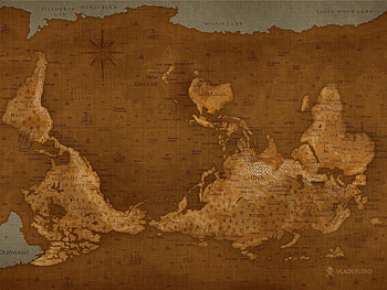 World Map - Upside Down, upside, world, map, down HD wallpaper