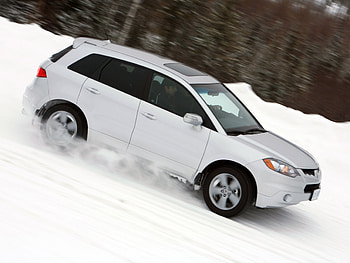 Auto, Acura, Snow, Cars, Forest, Jeep, Side View, Speed, Akura, Rdx HD wallpaper