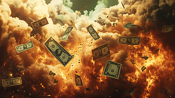 Explosive Inflation: A Money, money, inflation, explosion, cash, fire HD wallpaper