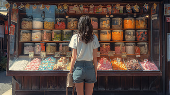Candy Shop Delight, candy store HD wallpaper