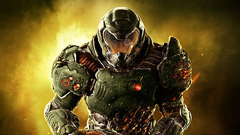 Doom Marine, doom, games, artstation HD wallpaper