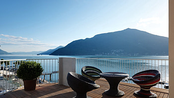 Mountains, Italy, Lake, Miscellanea, Miscellaneous, Rest, Relaxation, View, Mood, Terrace, Enjoyment, Maggiore HD wallpaper