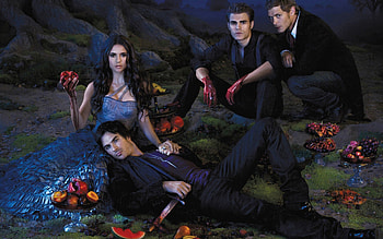 Ian Somerhalder, Movies, Vampire Diaries, Nina Dobrev HD wallpaper