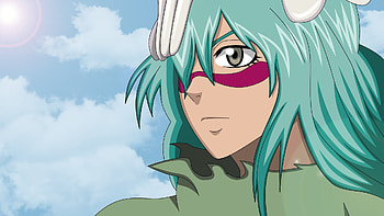 Nel tu, sexy, mask, nel, hot, cute, beautiful, beauty, anime girl, bleach, pretty, aqua hair, cool, espada, neliel HD wallpaper