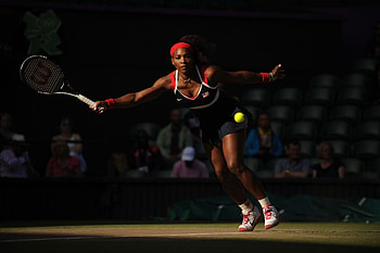 Serena in Red White and Blue, blue, athlete, white, American, london, tennis, wimbledon, woman, yellow, serena williams, red, passion, controversial, nike, olympics 2012 HD wallpaper