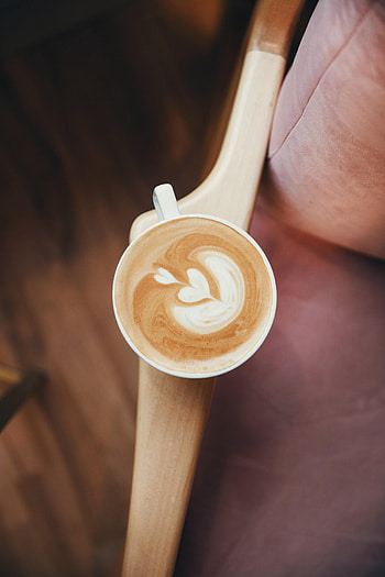 Food, Pattern, Cup, Cappuccino, Drink, Beverage HD phone wallpaper
