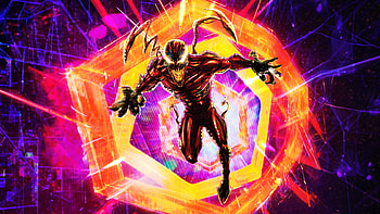 Carnage Into The Spiderverse, carnage, superheroes, artist, artwork, digital-art, artstation HD wallpaper