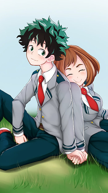Ochaco Uraraka, Izuku Midoriya, Anime, My Hero Academia HD phone wallpaper