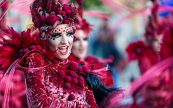Brasil carnival, girl, pink, woman, vicente concha HD wallpaper