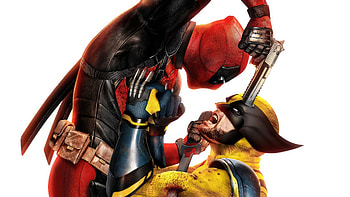 Deadpool And Wolverine Intertwined, deadpool-and-wolverine, deadpool-3, wolverine, deadpool, 2024-movies, movies, superheroes, artwork, digital-art HD wallpaper