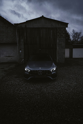 Black car, Mercedes-Benz HD phone wallpaper