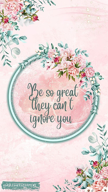 Be So Great, floral, flowers, pink, quote, neon, inspirational, flora, glitter, positive, saying HD phone wallpaper