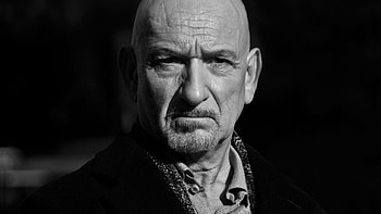 Ben Kingsley, Look pose, Black and white actor HD wallpaper