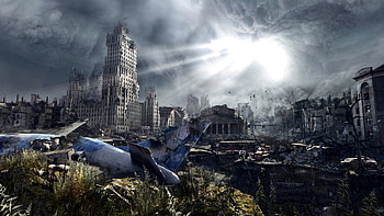Post-Apocalyptic, architecture, dystopia, abandoned, decay, fantasy, theme, lost, Post apocalyptic, urban decay HD wallpaper