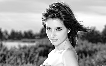 Susan Coffey, susan, coffey, black and white, red, hot HD wallpaper