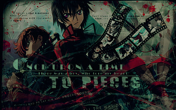 Once upon a time..., suzaku, lelouch lamperouge, anime, code geass, lamperouge, red, lelouch, blood HD wallpaper
