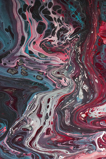 Abstract, Divorces, Multicolored, Motley, Paint, Liquid, Stains, Spots, Fluid Art HD phone wallpaper