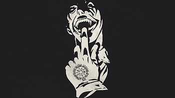 Alucard Black And White Hellsing, Alucard (Hellsing), Anime, Hellsing HD wallpaper