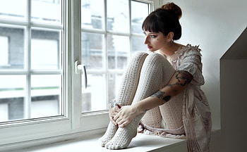 Model Pose, Model, pose, girl, sweater HD wallpaper