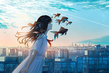 Anime Original, Anime, Girl, Original, art HD wallpaper