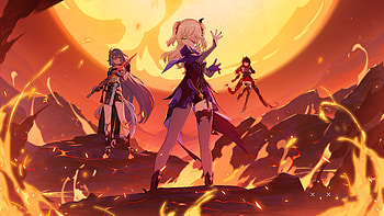 Honkai Impact 3rd X Genshin Impact , genshin-impact, games, honkai-impact-3rd, anime-girl, anime, games HD wallpaper