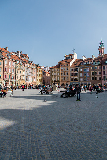 Warsaw, City Squares HD phone wallpaper