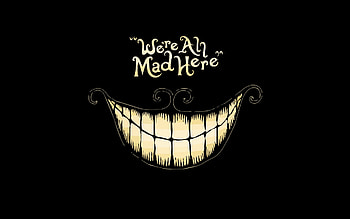 Minimalist, Cheshire Cat HD wallpaper