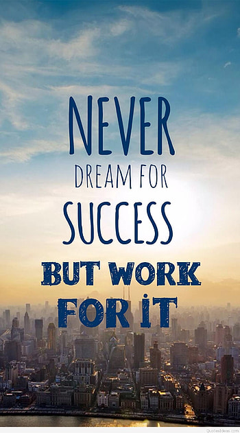 Dream Success quote and for mobile HD phone wallpaper