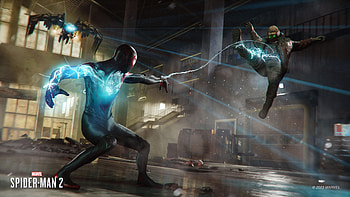 Marvel's Spider-Man 2: Miles Morales Action Scene -, Miles Morales, video game, Marvel's Spider-Man 2 HD wallpaper